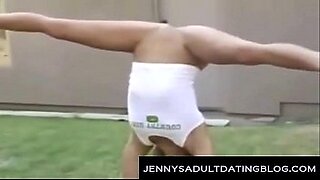 Nude Gymnast Pussy Slips